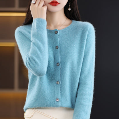 Autumn And Winter Bottoming Round Neck Long Sleeve Loose Top