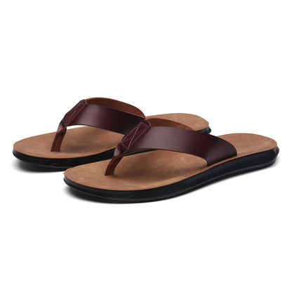 Casual Outdoor Breathable Slippers Cross-border Plus Size Soft Bottom Flip-flops Beach Shoes