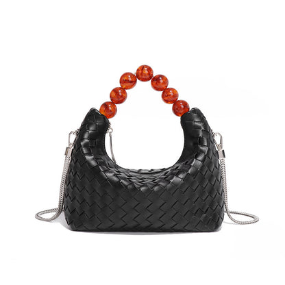 Bolso de mano de perlas de estilo sencillo para mujer