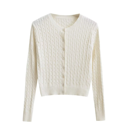 Outer Match Knitted Cardigan Women's Top