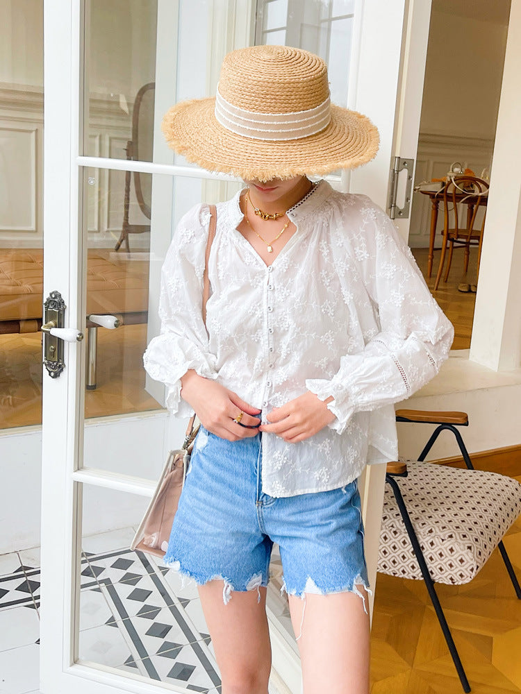 Camisa de manga larga con sentido del diseño Ropa de mujer