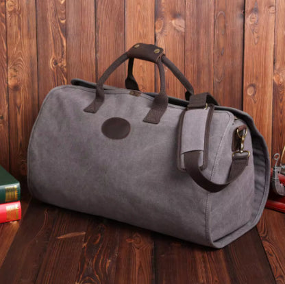 Portable Clothing Canvas Duffel Bag For Travel Business Trip