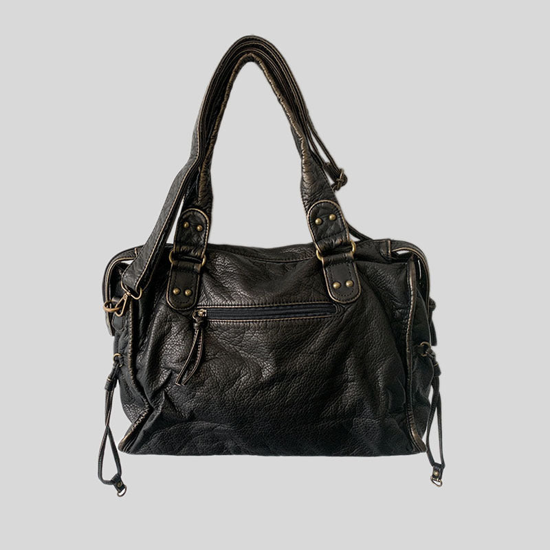 Bolso de moto retro para mujer de gran capacidad