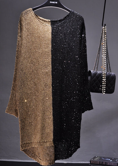 Robe en tricot à paillettes à la mode pour femmes