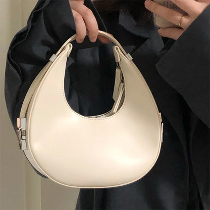 Elegant Temperament Crescent Bag Mini Shoulder Handbag