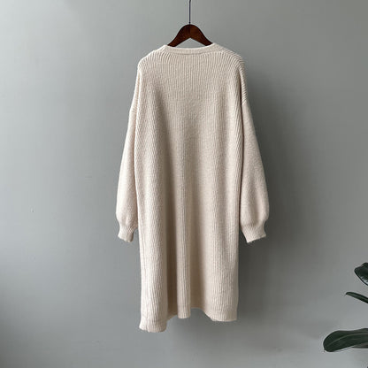 Korean Style Loose Mid-length Lazy Outer Sweater