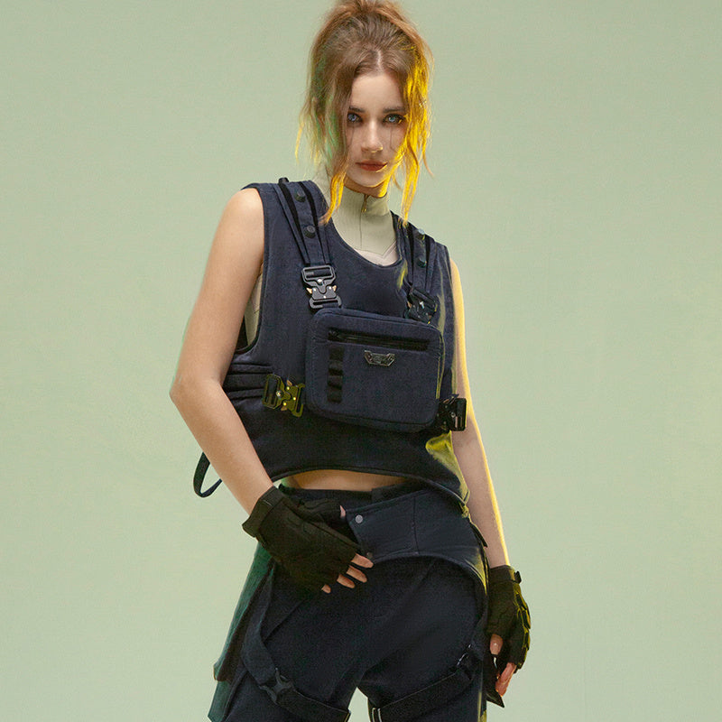 Men's And Women's Fashion Functional Side Opening Tactical Vest