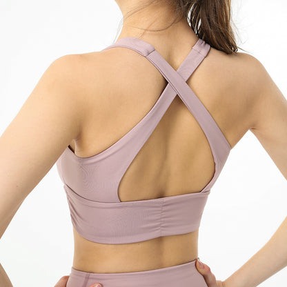 Alo Bach Yoga croix beau dos Yoga Fitness gilet femme sens course antichoc sport soutien-gorge sous-vêtements