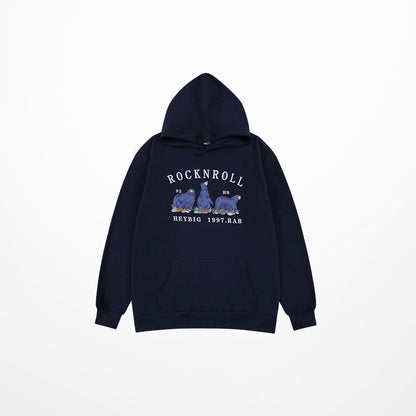 Loose Plush American Retro Hoodie