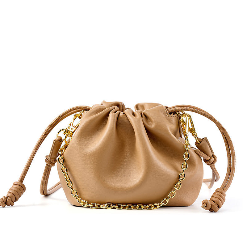 Women's Fashion Bucket All-match Leather Bag