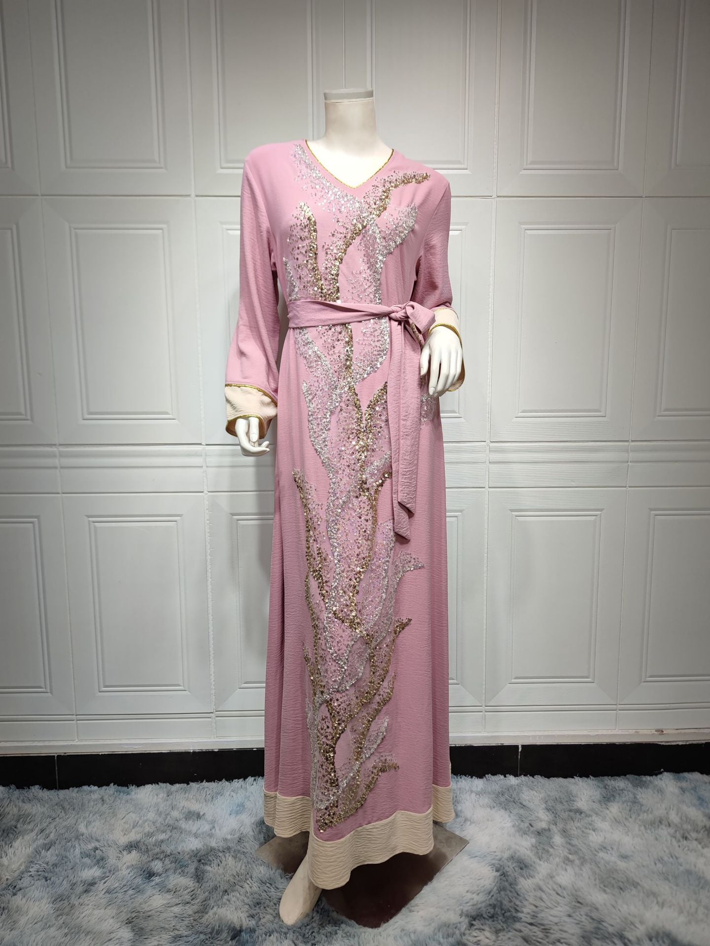 Muslim Robe Sequin Embroider Fashion