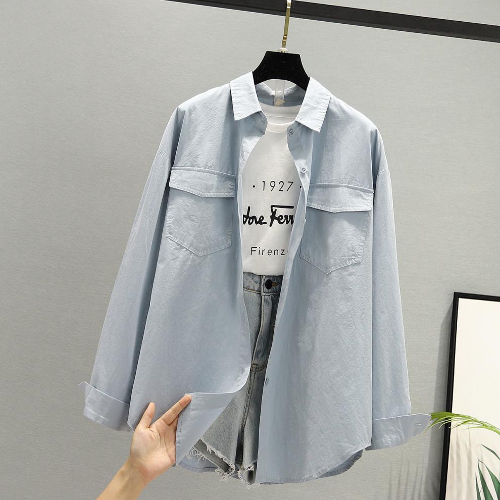 Fashion Women's Solid Color Long-sleeved Bottoming Shirt