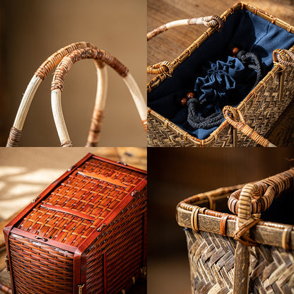 Handmade Bamboo Woven Bag Women's Handbag