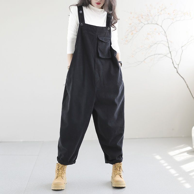 Artsy Vintage Plus-size Overalls