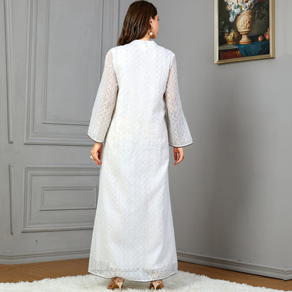 Robe de vêtements pour femmes avec appliques à paillettes