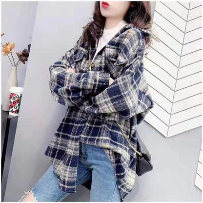 Korean Art Style Casual Cotton Jacket Shirt