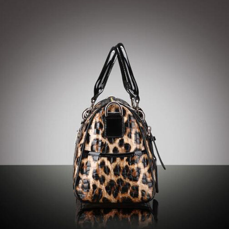 Leopard Print Handbag Fashion All-match Leather Large-capacity One-shoulder