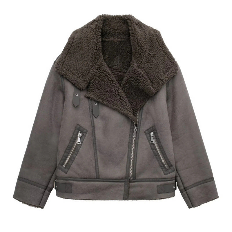 Hong Kong Style Retro Double-sided Jacket For Women