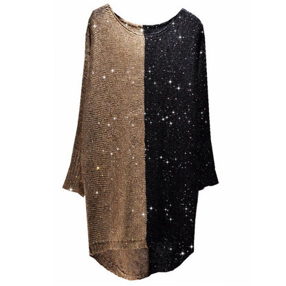 Robe en tricot à paillettes à la mode pour femmes