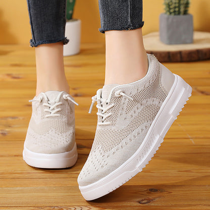 Mesh Breathable Canvas Shoes Block Couple Shoes