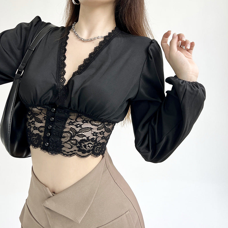 Women's Fashion Solid Color Chiffon Shirt Women