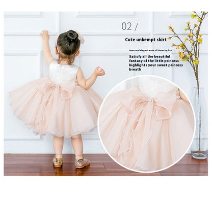 Vestido de princesa para bebé niña año completo