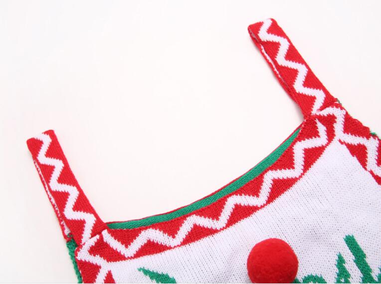 Combinaison ample en tricot de flocon de neige de noël pour femmes