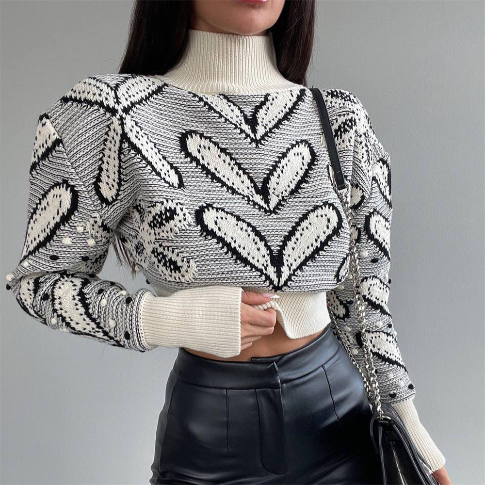 Ins Trendy Slim-fit Long-sleeved Sweater For Women Autumn And Winter