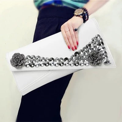 Rhinestone Crossbody Clutch Envelope  Small Bag