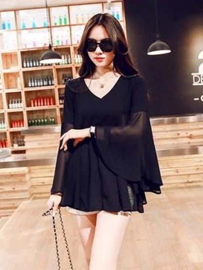 Women's Chiffon Long Sleeve Shirt