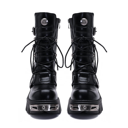 Retro Leisure Cargo Rock High Leg Boot