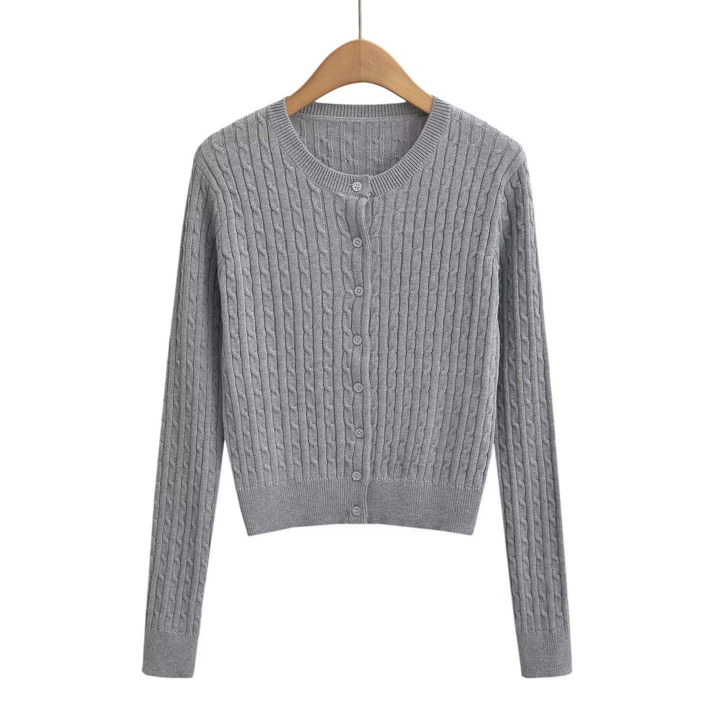 Outer Match Knitted Cardigan Women's Top