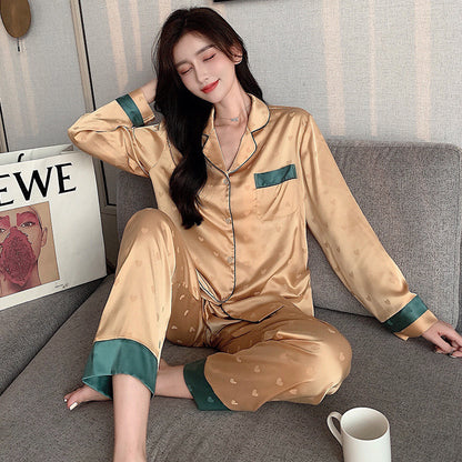 Ice Silk Pajamas Women's Thin Suit