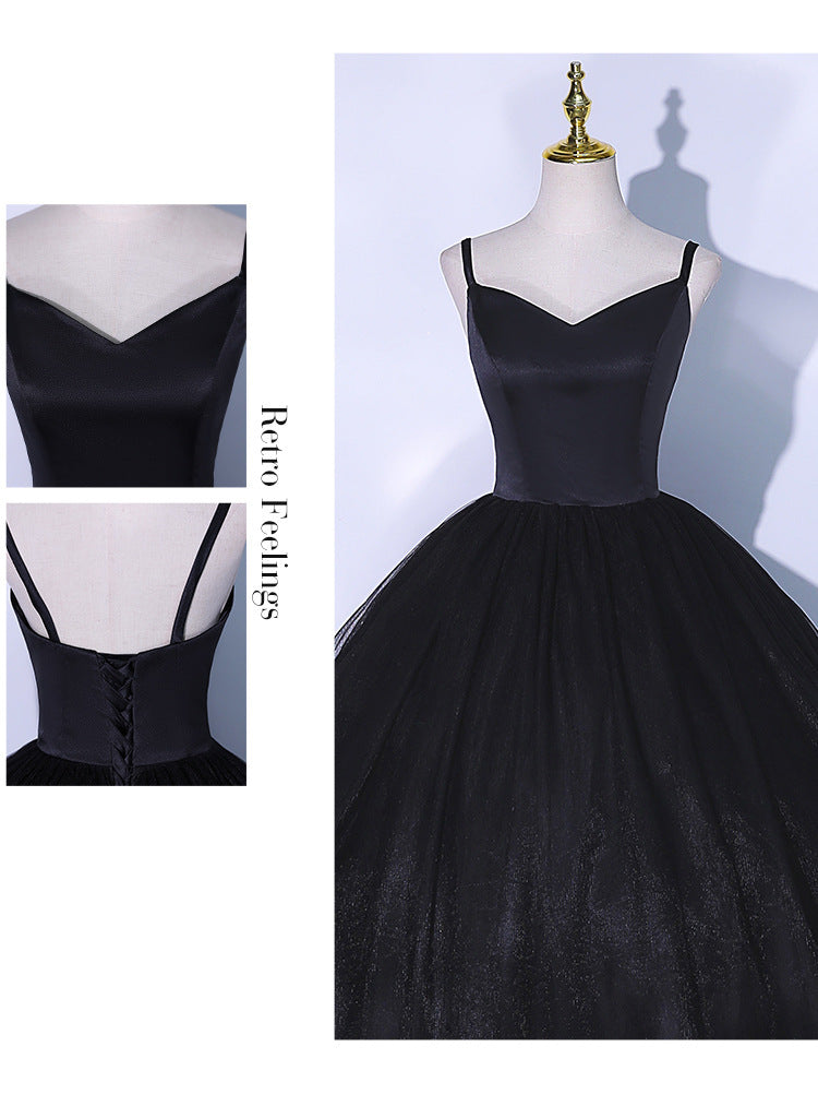 Black Performance Stage Female Dress