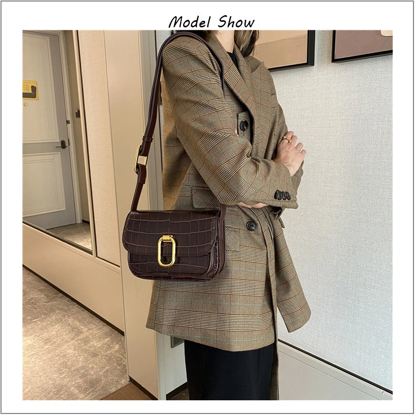 Pattern Vintage One-shoulder Messenger Middle-aged Bag