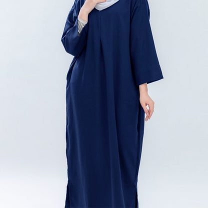 Robe longue pour femme avec gros poignets