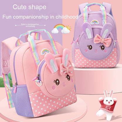 Fashion Cartoon Student Toddler Schoolbag Burden Reduction Spine Protection Backpack