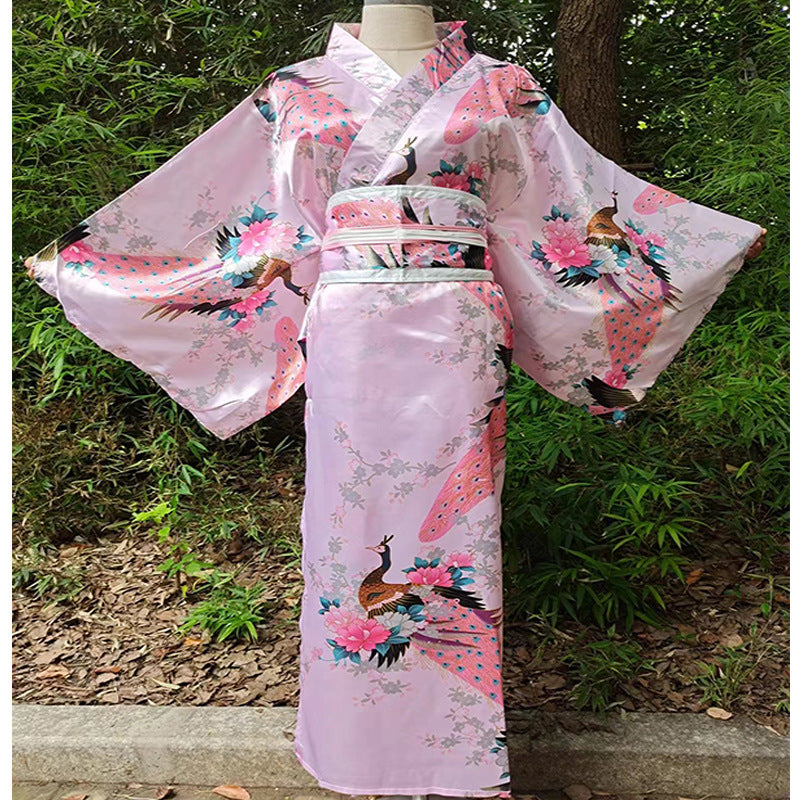 Traje tradicional de mujer Albornoz Anime Cosplay Traje de fotografía Kimono