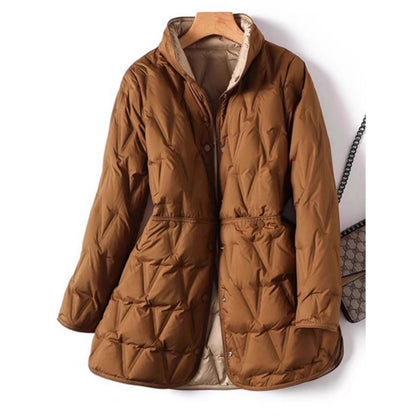 Lightweight Down Jacket Women's Mid-length Down Jacket Thin Coat Fashion