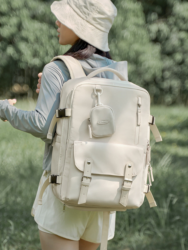 Mochila ligera y de gran capacidad para viajes y acampadas para mujer