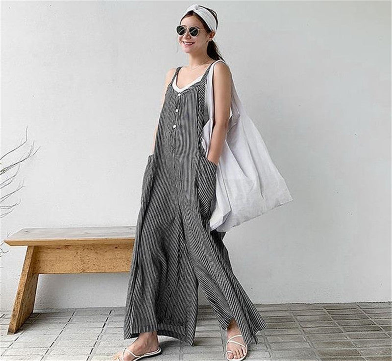 Women's Fashion Casual Jumpsuit Trousers