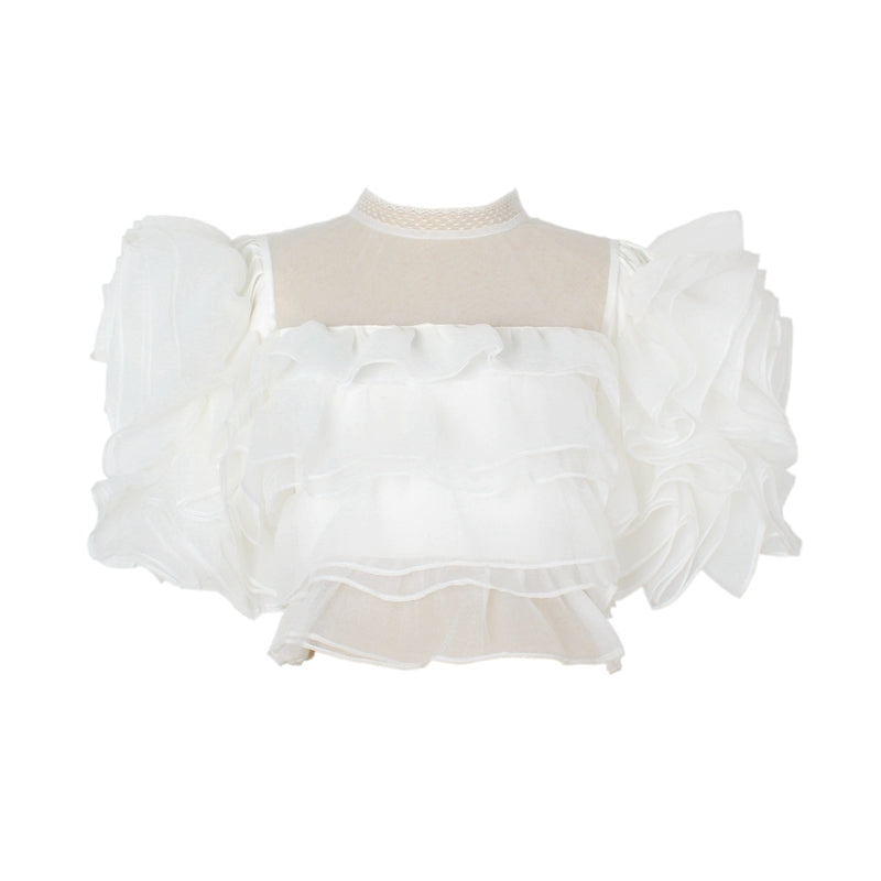 Fairy Fungus Ruffle Flower Bud Short Top