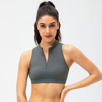 Soutien-gorge de sport évidé avec coussin de poitrine