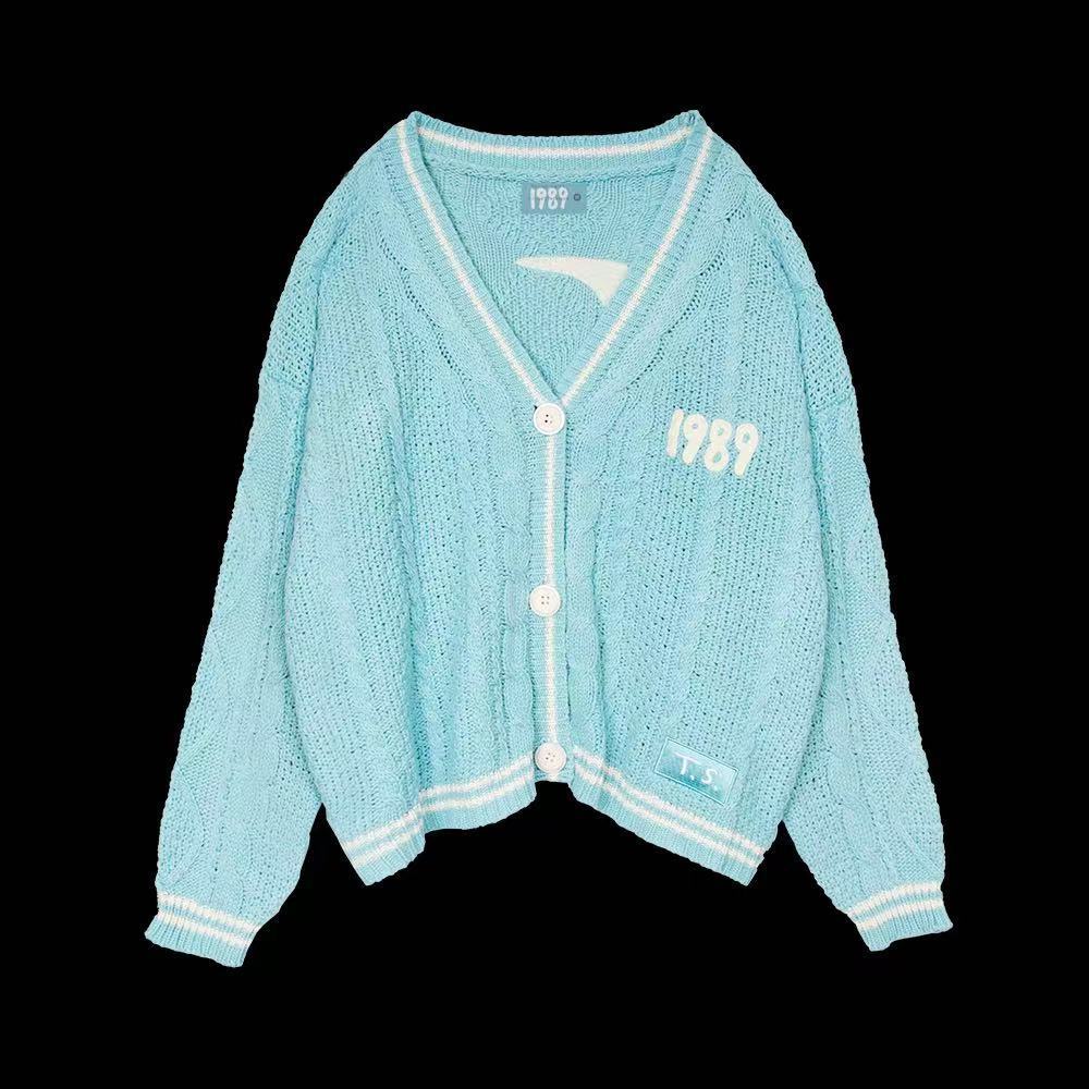 Knitwear Embroidered Cardigan Temperament Youthful-looking Loose Casual Sweater