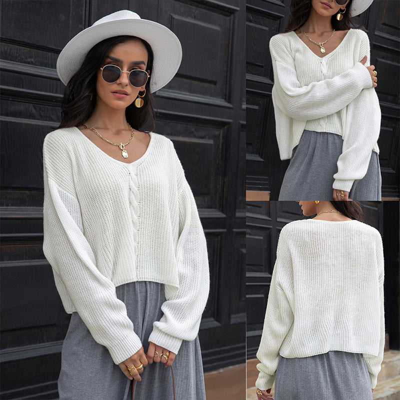 Fashionable Loose Matching Outer Wear Simple Top