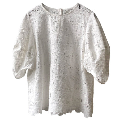 Korean Style Ins Literary Puff Sleeve Shirt Top Women