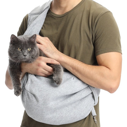 Chest Strap Out Backpack To Carry The Cat