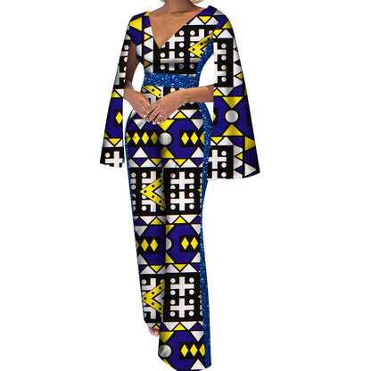 Women's Cotton Ethnic Batik Print Jumpsuit