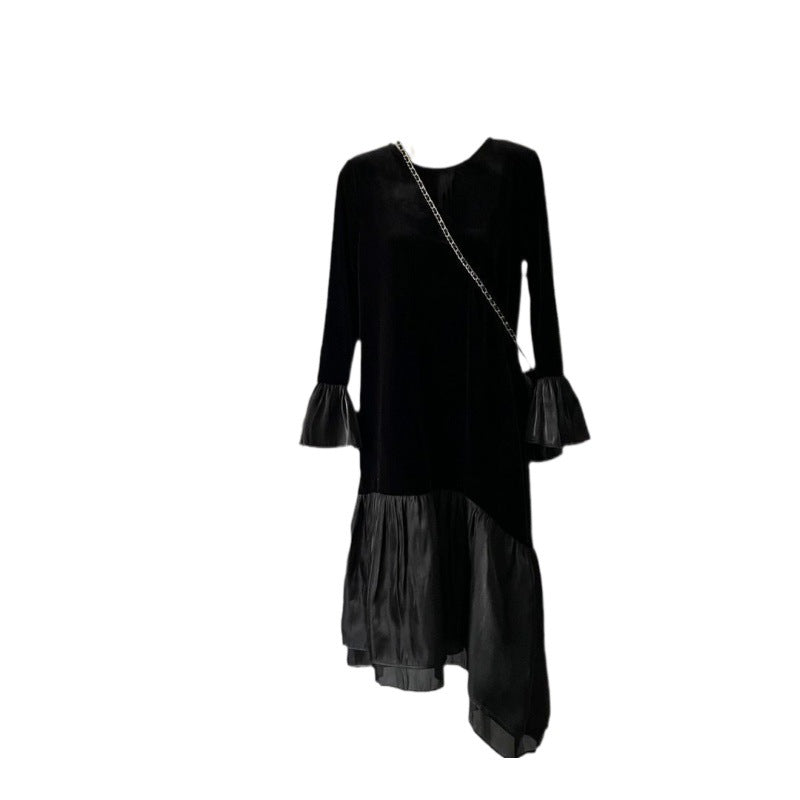 Women's Fashion Velvet Loose Dress