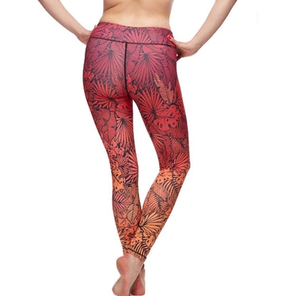 Conjunto estampado floral Pantalones de yoga Ropa de entrenamiento de Pilates